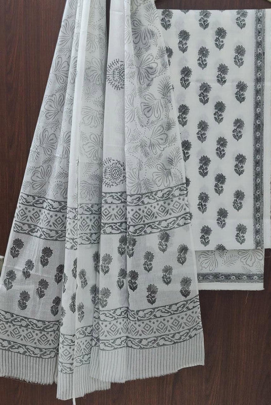 Cotton Suit Set with Cotton Dupatta ( CT2051 )
