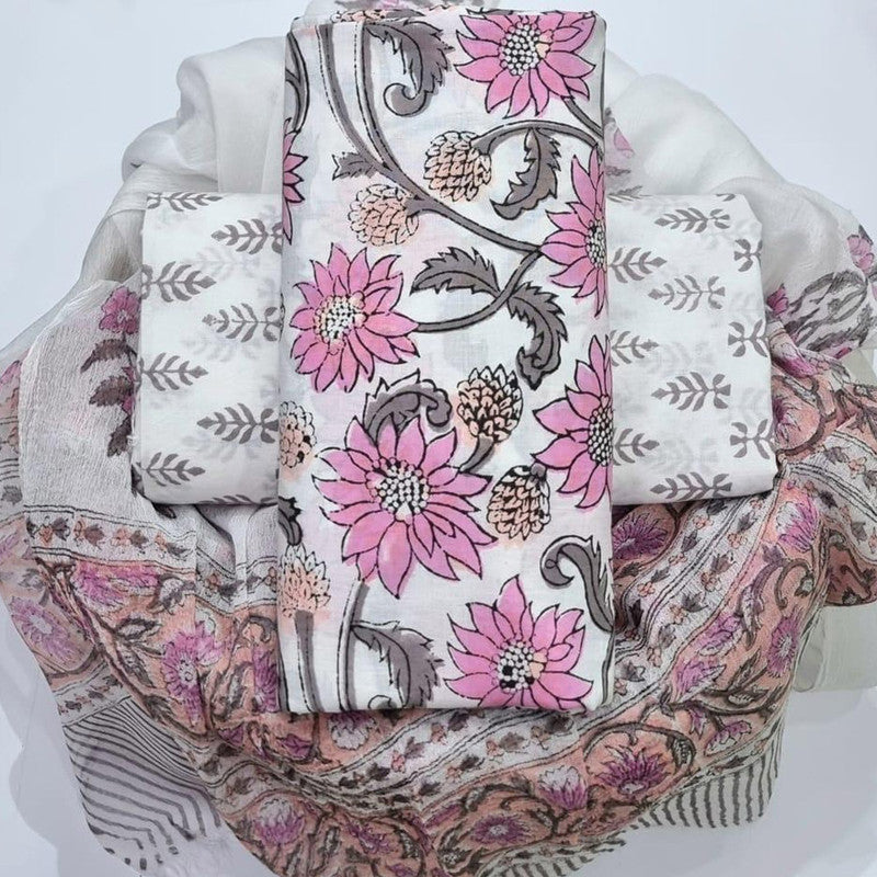 Cotton Suit with Chiffon Dupatta ( CD0606 )