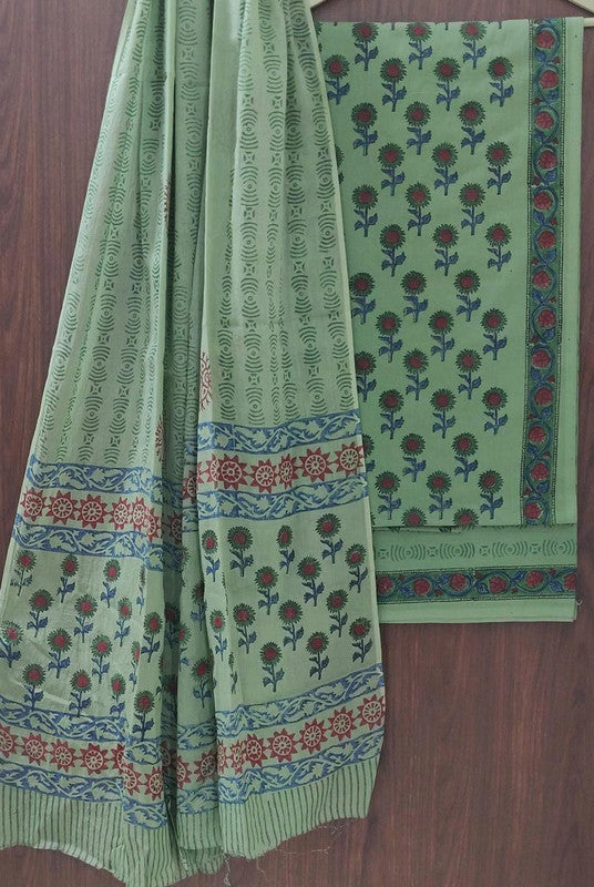 Cotton Suit Set with Cotton Dupatta ( CT2055 )