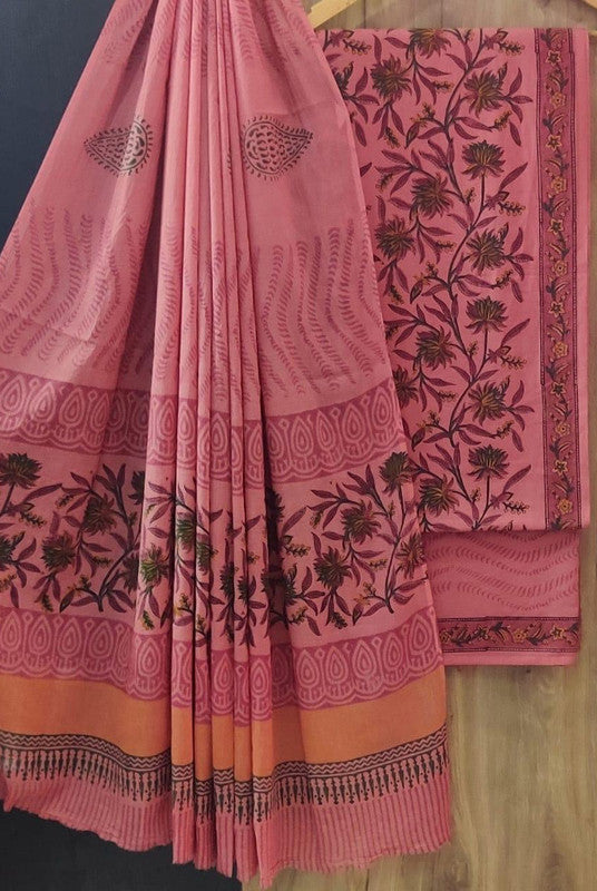 Cotton Suit Set with Cotton Dupatta ( CT2056 )