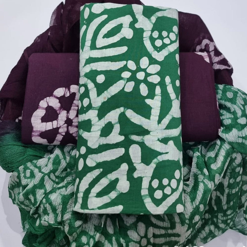 Cotton Suit with Chiffon Dupatta ( CD0606 )
