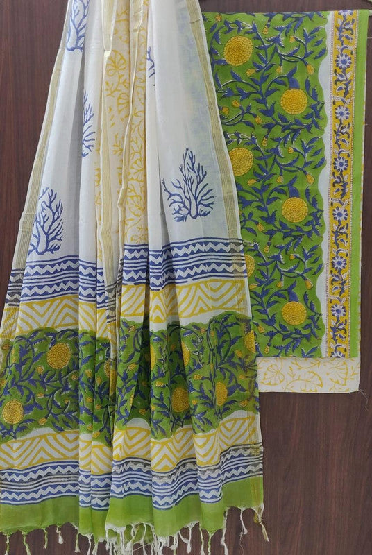 Cotton Suit Set with Cotton Dupatta ( CT2063 )