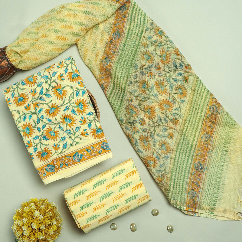Cotton Suit Set with Kota Doria Dupatta ( CD0312 )