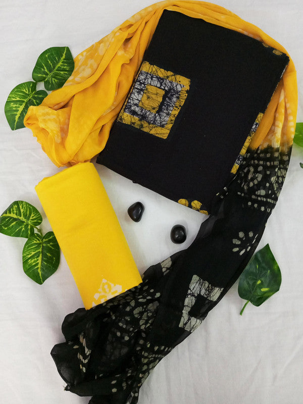 Cotton Suit with Chiffon Dupatta ( CD17901)