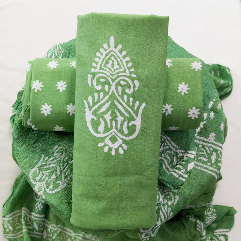 Cotton Suit with Chiffon Dupatta ( CD2910 )