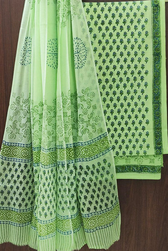 Cotton Suit Set with Cotton Dupatta ( CT82222)