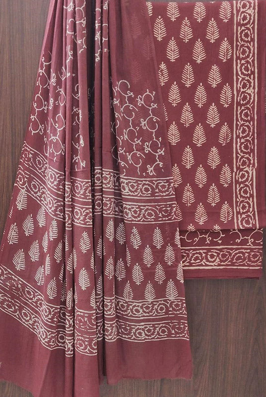 Cotton Suit Set with Cotton Dupatta ( CT82204)