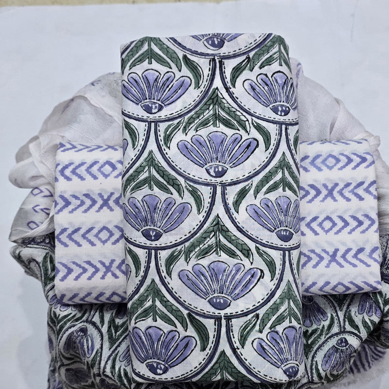 Cotton Suit with Chiffon Dupatta ( CD0606 )