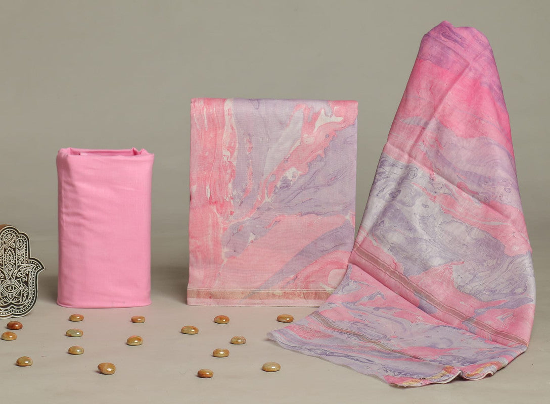 Chanderi silk suit Set ( CN4620 )
