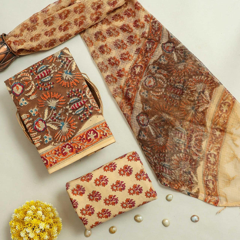 Cotton Suit Set with Kota Doria Dupatta ( CD0312 )