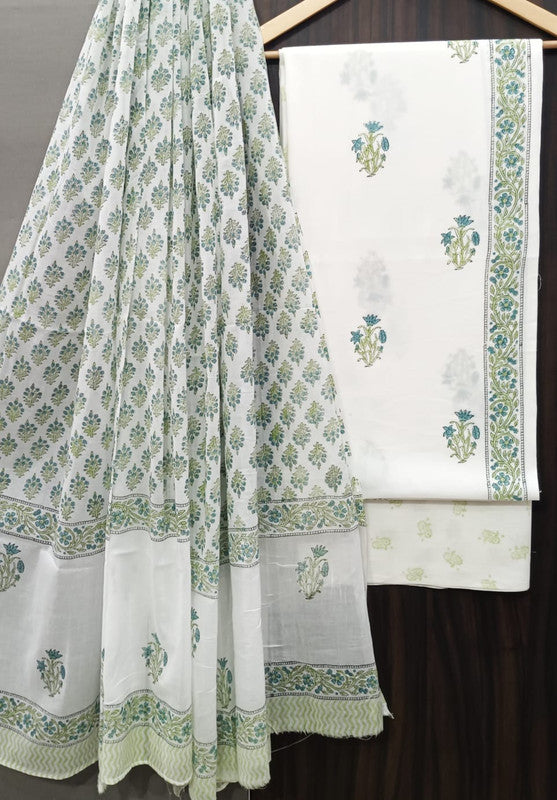 Cotton Suit Set with Cotton Dupatta ( CT9201 )