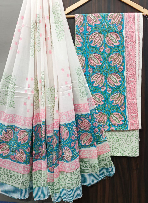 Cotton Suit Set with Cotton Dupatta ( CT9212 )