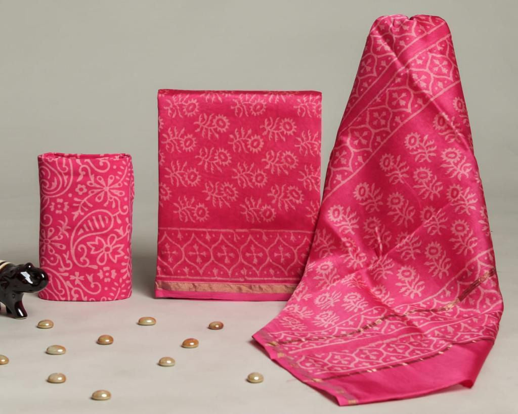 Chanderi silk suit Set ( CN71514 )