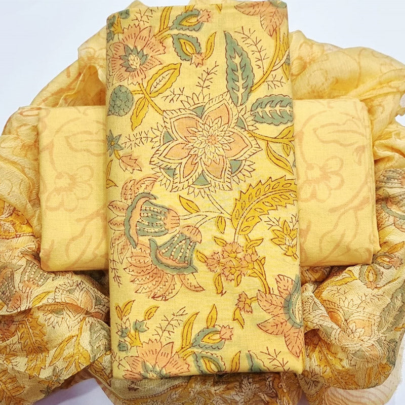 Cotton Suit with Chiffon Dupatta ( CD5174)