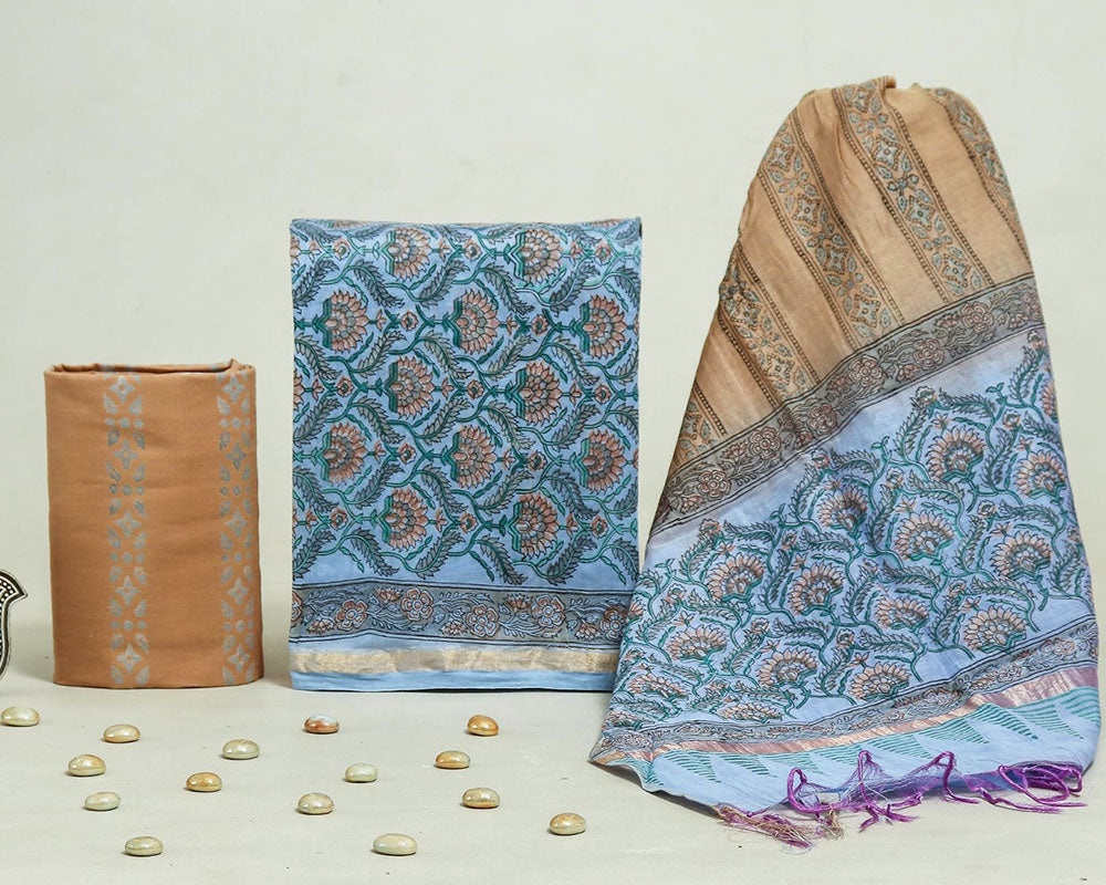 Chanderi silk suit Set ( CN71406)