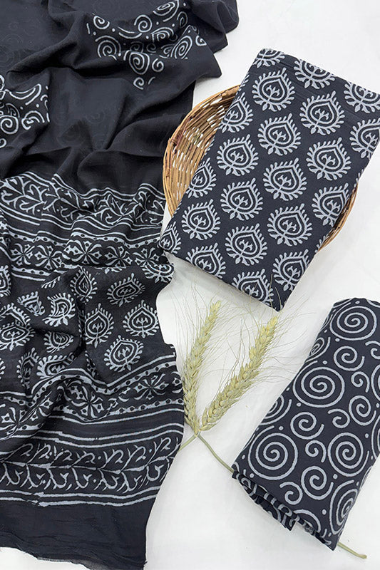 Cotton Suit Set with Cotton Dupatta ( CT5455)