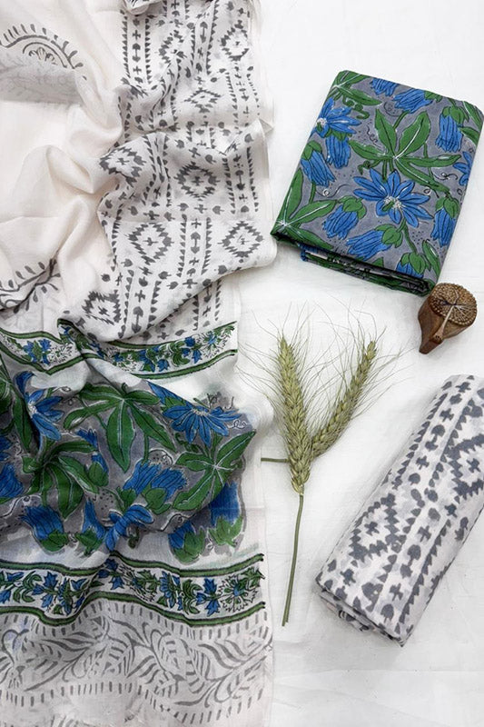 Cotton Suit Set with Cotton Dupatta ( CT5445)