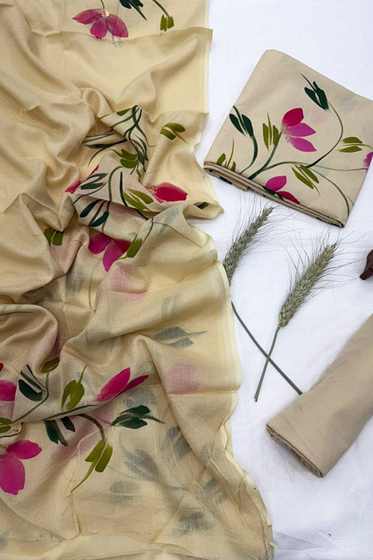 Cotton Suit Set with Cotton Dupatta ( CT5456)