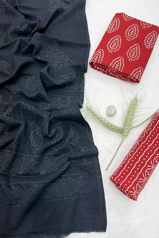 Cotton Suit Set with Cotton Dupatta ( CT5439)