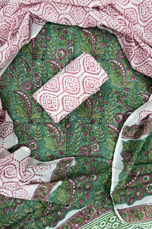 Cotton Suit Set with Cotton Dupatta ( CT5488)