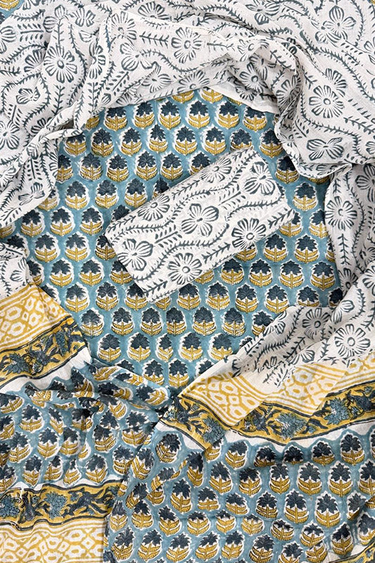 Cotton Suit Set with Cotton Dupatta ( CT5490)