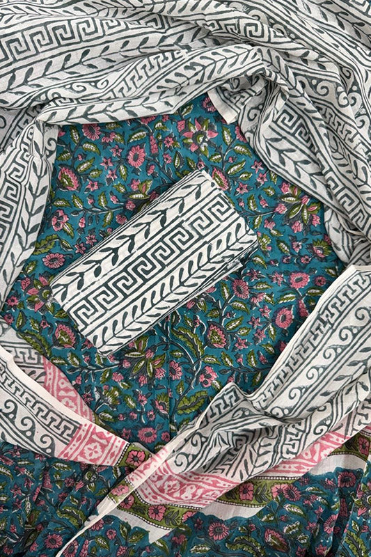 Cotton Suit Set with Cotton Dupatta ( CT5462)