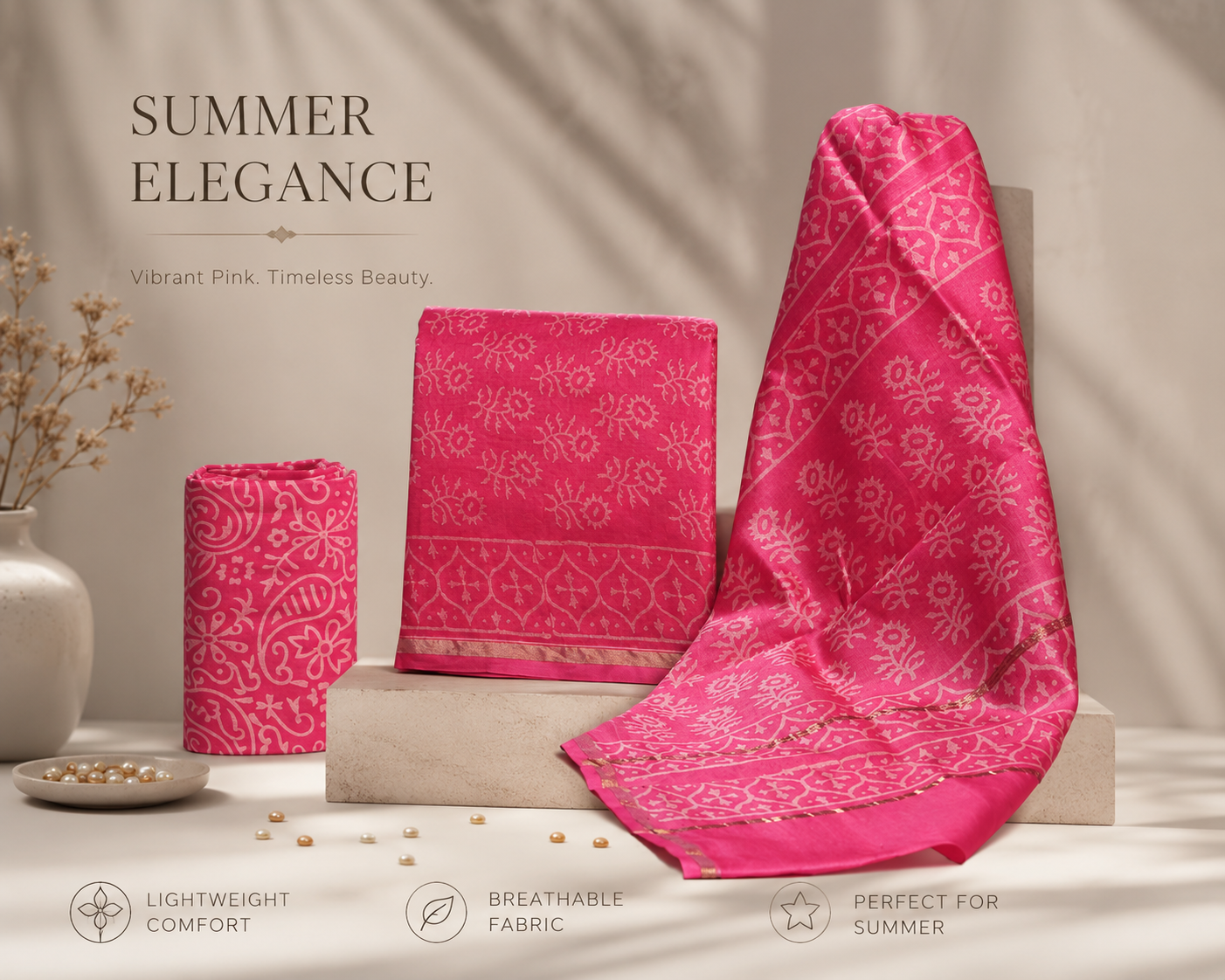 Chanderi Silk Suit 