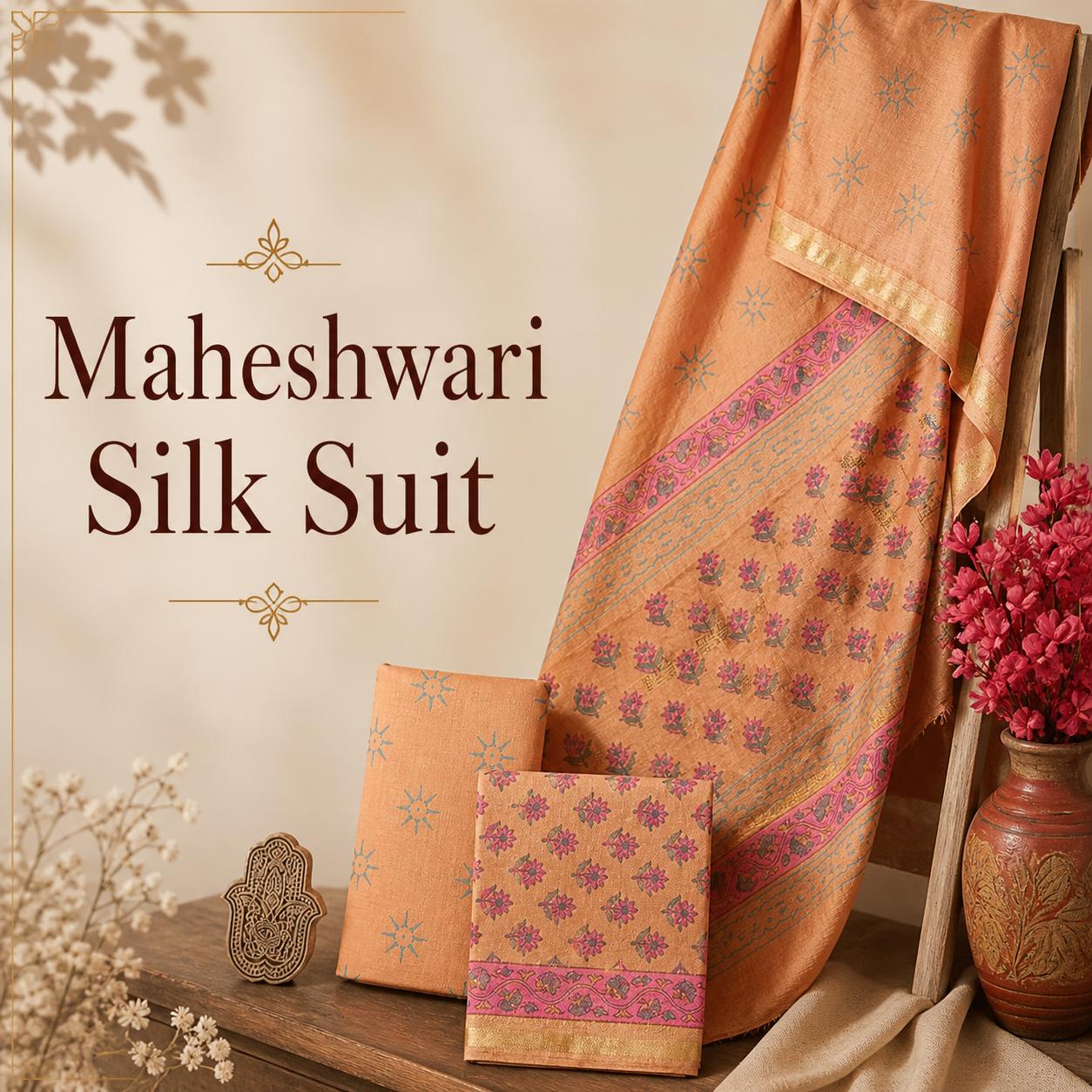 Maheswari silk suit Set
