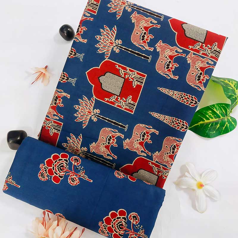Unstitched Two Pieces Suit Material