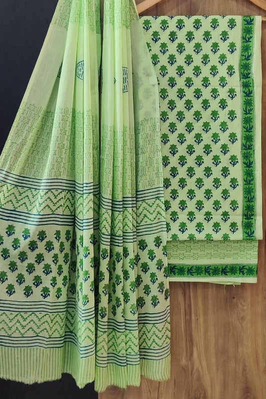 Cotton Suit Set with Cotton Dupatta ( CT8631 )