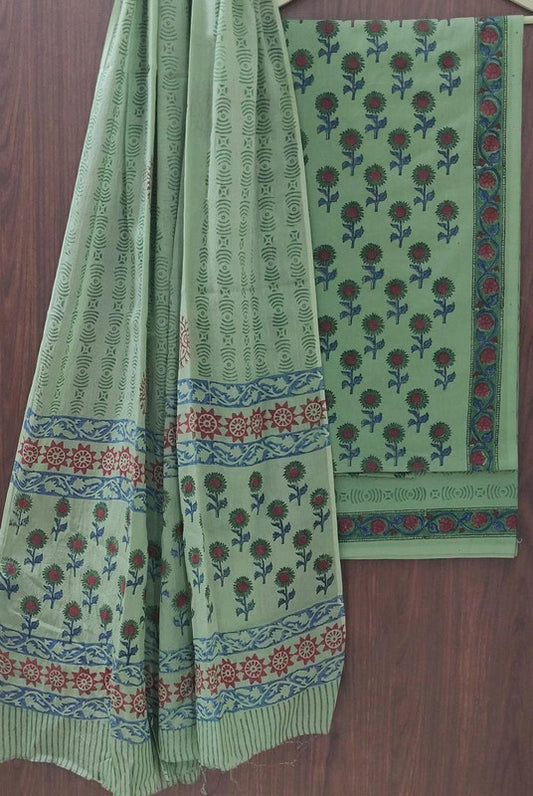 Cotton Suit Set with Cotton Dupatta ( CT2055 )