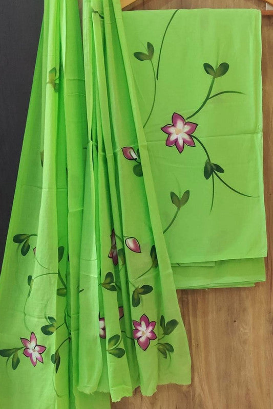 Cotton Suit Set with Cotton Dupatta ( CT8635 )