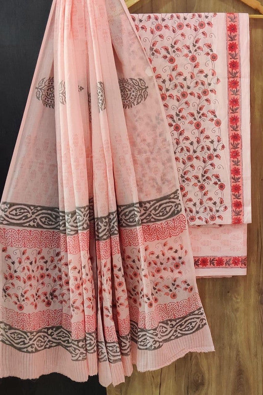 Cotton Suit Set with Cotton Dupatta ( CT8636 )