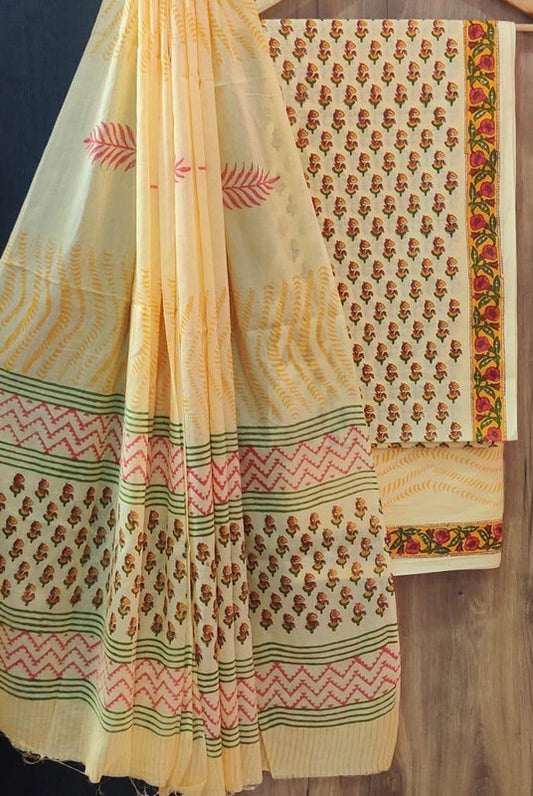 Cotton Suit Set with Cotton Dupatta ( CT2059 )