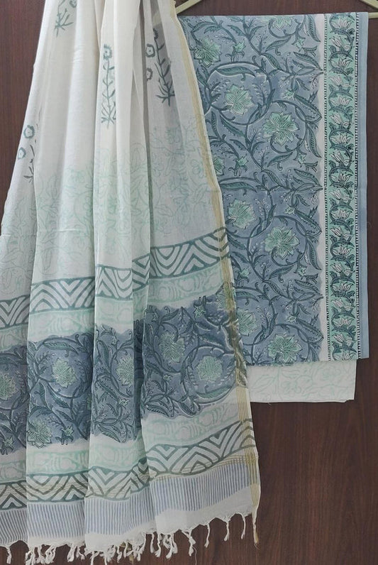 Cotton Suit Set with Cotton Dupatta ( CT2061 )