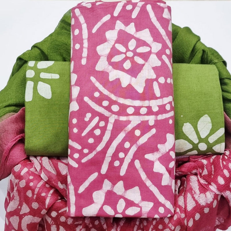 Cotton Suit with Chiffon Dupatta ( CD0606 )