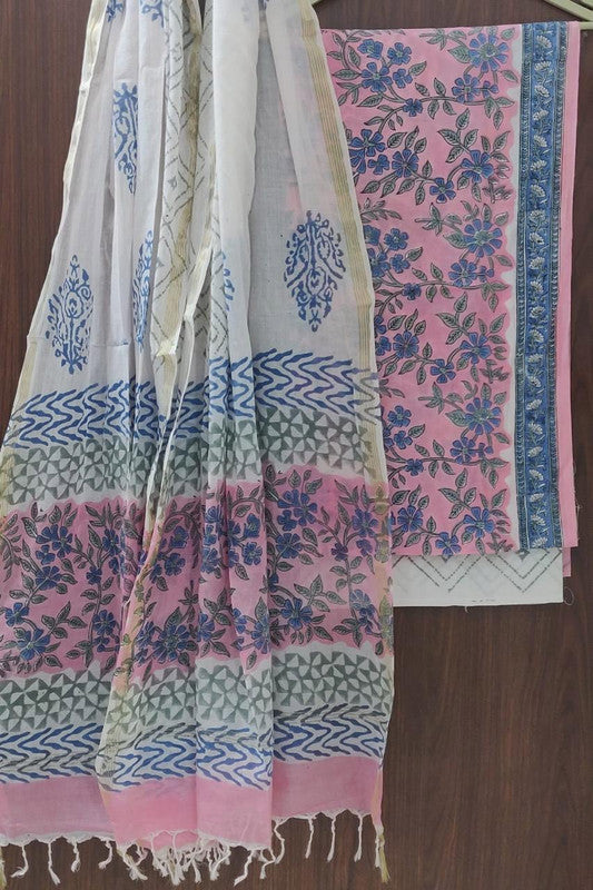 Cotton Suit Set with Cotton Dupatta ( CT8642 )