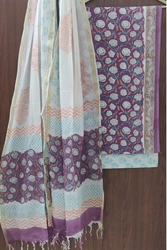 Cotton Suit Set with Cotton Dupatta ( CT2062 )