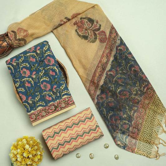 Cotton Suit Set with Kota Doria Dupatta ( CD0312 )
