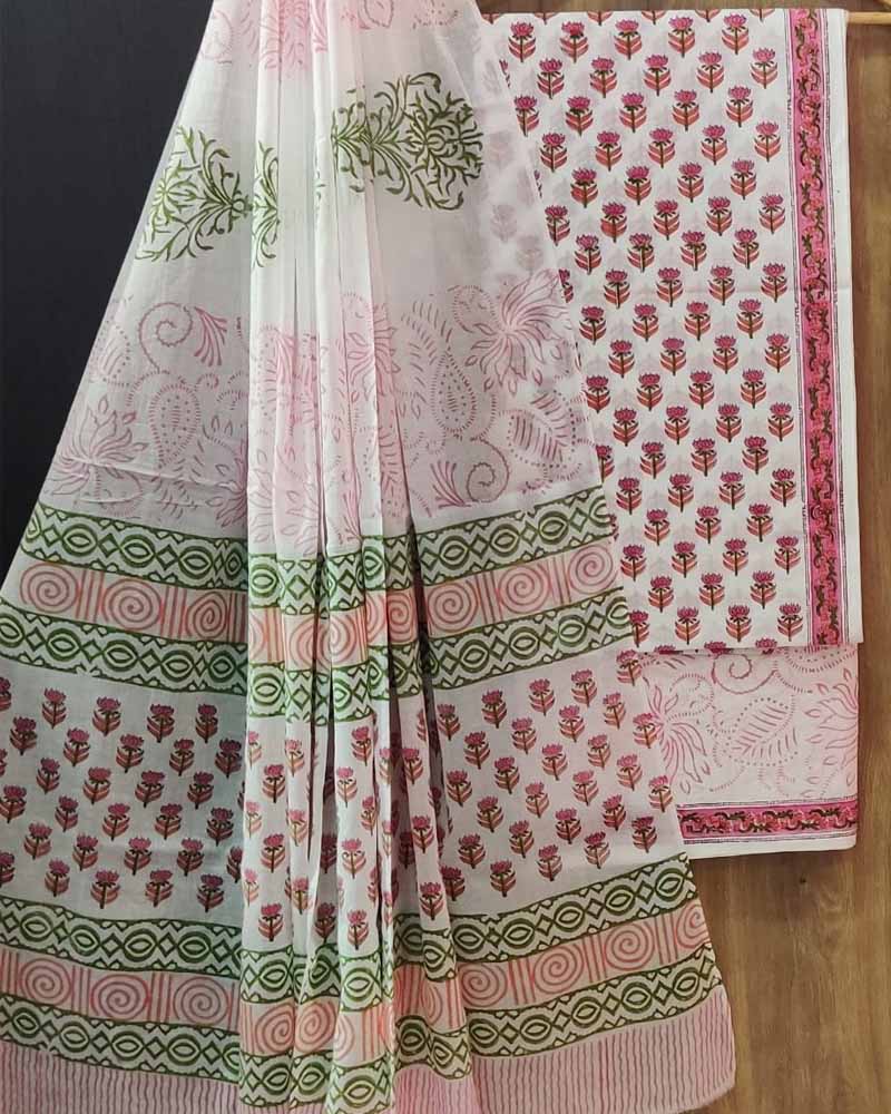 Cotton Suit Set with Cotton Dupatta ( CT030823 )