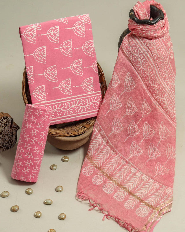 Cotton Suit Set with Kota Doria Dupatta ( CD0304 )