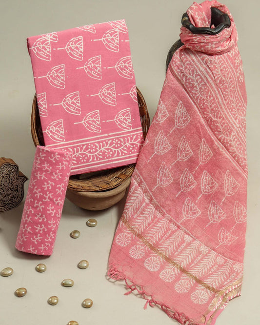 Cotton Suit Set with Kota Doria Dupatta ( CD0304 )