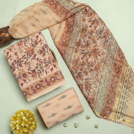 Cotton Suit Set with Kota Doria Dupatta ( CD0312 )