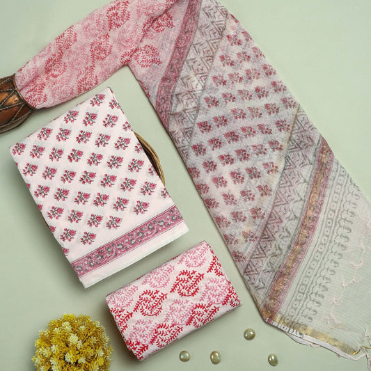 Cotton Suit Set with Kota Doria Dupatta ( CD0312 )