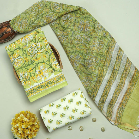 Cotton Suit Set with Kota Doria Dupatta ( CD0312 )