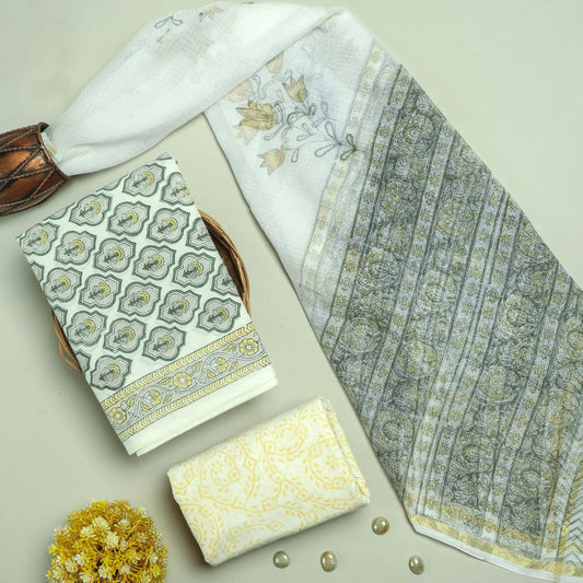 Cotton Suit Set with Kota Doria Dupatta ( CD0312 )