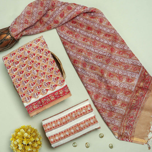 Cotton Suit Set with Kota Doria Dupatta ( CD0312 )