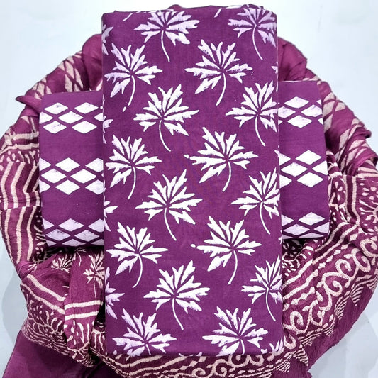 Cotton Suit with Chiffon Dupatta ( CH2733 )