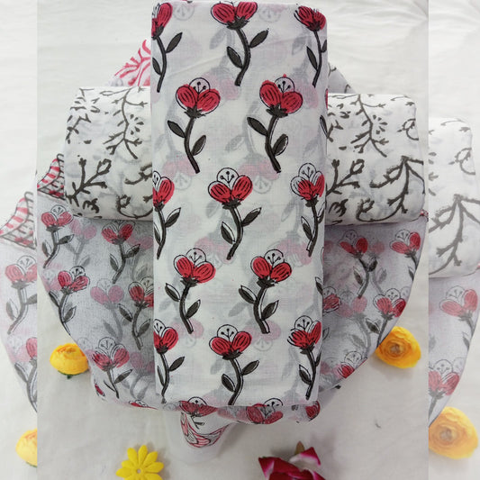 Cotton Suit with Chiffon Dupatta ( CD0606 )