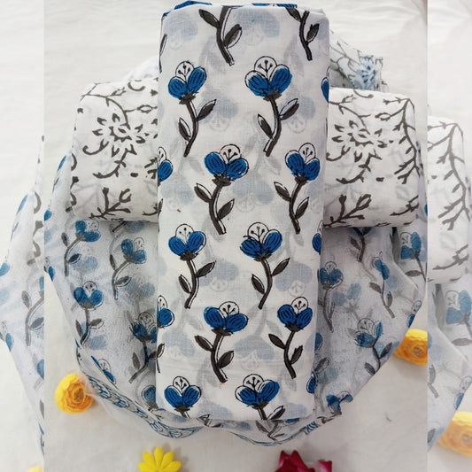 Cotton Suit with Chiffon Dupatta ( CD0606 )